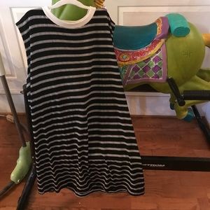 Striped tank top dress